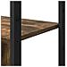 Libreria Rovere fumo 80 x 30 x 155.5 cm Legno multistrato - Foto miniatura 9