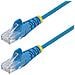 Cavo Ethernet CAT6 Blu da 5m; Patch UTP con Plug RJ45 Antigroviglio e Rilievi di Trazione, Cavo Lan Slim in Rame Puro 28AWG, Sottoposto a test Fluke - Foto miniatura 1