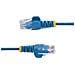 Cavo Ethernet CAT6 Blu da 5m; Patch UTP con Plug RJ45 Antigroviglio e Rilievi di Trazione, Cavo Lan Slim in Rame Puro 28AWG, Sottoposto a test Fluke - Foto miniatura 4