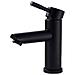 Rubinetto per lavabo da bagno, Blackswan, tipo M301, modello nero opaco con montaggio su lavabo, dimensioni 17,3 cm - Foto miniatura 1