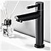 Rubinetto per lavabo da bagno, Blackswan, tipo M301, modello nero opaco con montaggio su lavabo, dimensioni 17,3 cm - Foto miniatura 2