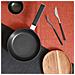 Sushi Padella Antiaderente 24 cm - Alluminio, adatta all'Induzione con Manico in Effetto Legno Ebano - Foto miniatura 2