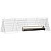 Gabbia per polli Argento 215 x 55 x 55 cm Acciaio zincato - Foto miniatura 3