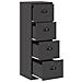 Armadio per File con cassetto Nero 44 x 50 x 106.5 cm - Foto miniatura 6