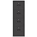 Armadio per File con cassetto Nero 44 x 50 x 106.5 cm - Foto miniatura 7