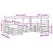 Set divani 6 pcs Naturale e Antracite Legno di Acacia Massello - Foto miniatura 7