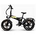 Bici E-bike 20 Fat Bike Tankan T1 Bicicletta Pieghevole Alluminio Batteria 48v 17,5ah Motore Ananda 250w Biammortizzata - Nero - Foto miniatura 1
