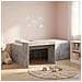 Letto alto per bambini con scrivania Grigio Cemento 75 x 190 cm - Foto miniatura 2