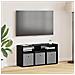 Lowboard con cassetto Rovere Nero 87 x 27,5 x 43 cm - Foto miniatura 2