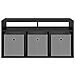 Lowboard con cassetto Rovere Nero 87 x 27,5 x 43 cm - Foto miniatura 6