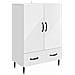 Credenza Bianco 66 x 34,5 x 95 cm Legno ingegnerizzato - Foto miniatura 1