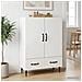 Credenza Bianco 66 x 34,5 x 95 cm Legno ingegnerizzato - Foto miniatura 3