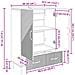 Credenza Bianco 66 x 34,5 x 95 cm Legno ingegnerizzato - Foto miniatura 9
