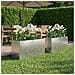 Vaso da giardino 2 pz Argento 100 x 20 x 49 cm Acciaio Inox - Foto miniatura 2