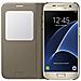 S View Flip Cover Custodia per Galaxy S7 Edge - Oro - Foto miniatura 7