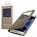 S View Flip Cover Custodia per Galaxy S7 Edge - Oro - Foto miniatura 9