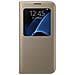 S View Flip Cover Custodia per Galaxy S7 Edge - Oro - Foto miniatura 2