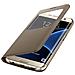 S View Flip Cover Custodia per Galaxy S7 Edge - Oro - Foto miniatura 1