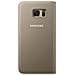 S View Flip Cover Custodia per Galaxy S7 Edge - Oro - Foto miniatura 3