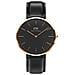 Orologio Da Polso Classic Black Sheffield Quadrante Nero Cassa Rose Gold Cinturino In Pelle 40mm - Foto miniatura 2