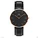 Orologio Da Polso Classic Black Sheffield Quadrante Nero Cassa Rose Gold Cinturino In Pelle 40mm - Foto miniatura 1