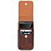 Custodia Cintura Flip Verticale In Similpelle Per Smartphone Taglia L - Marrone - Foto miniatura 9