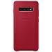 Cover Protettiva in Pelle Galaxy S10+ Rosso - Foto miniatura 1