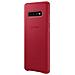 Cover Protettiva in Pelle Galaxy S10+ Rosso - Foto miniatura 3