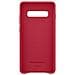 Cover Protettiva in Pelle Galaxy S10+ Rosso - Foto miniatura 4