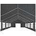 Tendone Per Feste In Pe 6x12 M Grigio - Foto miniatura 7