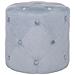 Pouf In Velluto Color Grigio Chiaro Corolla - Foto miniatura 1