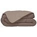 Piumino Hudson In Microfibra Leggera 200 G / M² 140x200 Cm Taupe E Lino - Foto miniatura 2