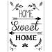 Trasferimento A Caldo A4 Nero & Bianco - Home Sweet Home - Foto miniatura 1