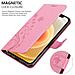 Custodia Compatibile Con Apple Iphone 12 Mini (5,4"" Zoll) In Rosa Fiore - Coperchio Protettivo In Design Floreale Con Chiusura Magnetica, Funzione Stand E Slot Per Carte - Foto miniatura 5