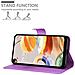 Custodia Compatibile Con Lg K61 In Violetta Ametista - Coperchio Protettiva Con Chiusura Magnetica, Funzione Stand E Tasca Per Le Carte - Foto miniatura 2