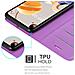 Custodia Compatibile Con Lg K61 In Violetta Ametista - Coperchio Protettiva Con Chiusura Magnetica, Funzione Stand E Tasca Per Le Carte - Foto miniatura 4