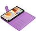 Custodia Compatibile Con Lg K61 In Violetta Ametista - Coperchio Protettiva Con Chiusura Magnetica, Funzione Stand E Tasca Per Le Carte - Foto miniatura 6