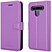 Custodia Compatibile Con Lg K61 In Violetta Ametista - Coperchio Protettiva Con Chiusura Magnetica, Funzione Stand E Tasca Per Le Carte - Foto miniatura 7