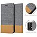 Custodia Compatibile Con Samsung Galaxy A72 4g / 5g In Grigio Chiaro Marrone - Coperchio Protettiva Con Chiusura Magnetica, Funzione Stand E Tasca Per Le Carte - Foto miniatura 5