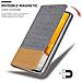 Custodia Compatibile Con Samsung Galaxy A72 4g / 5g In Grigio Chiaro Marrone - Coperchio Protettiva Con Chiusura Magnetica, Funzione Stand E Tasca Per Le Carte - Foto miniatura 6