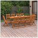 Set da Pranzo da Giardino 11 pz 220x90x75 cm Massello di Acacia - Foto miniatura 1