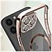 Cover Magsafe Per Iphone 13 Pro Max Silicone Protezione Camera Bordo Rose Gold - Foto miniatura 2