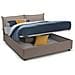 Letto Matrimoniale Lucrezia, Letto Contenitore Con Rivestimento In Ecopelle, 100% Made In Italy, Apertura Frontale, Adatto Per Materasso Cm 140x200, Tortora - Foto miniatura 2