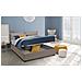 Letto Matrimoniale Lucrezia, Letto Contenitore Con Rivestimento In Ecopelle, 100% Made In Italy, Apertura Frontale, Adatto Per Materasso Cm 140x200, Tortora - Foto miniatura 4