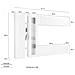 Parete Attrezzata Costante, Set Salotto Porta Tv A 4 Ante, Mobile Soggiorno Multiuso, 100% Made In Italy, Cm 280x30x180, Bianco Lucido - Foto miniatura 3