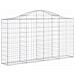 Cesti Gabbioni Ad Arco 4 Pz 200x30x100/120 Cm Ferro Zincato - Foto miniatura 3