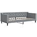 Divano Letto Estraibile Materassi Grigio Chiaro 90x200 Tessuto - Foto miniatura 6