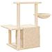 Albero Per Gatti Con Tiragraffi In Sisal Crema 83 Cm - Foto miniatura 5