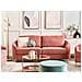 Divano 3 Posti Trosa Tessuto Rosa - Foto miniatura 1