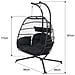 Poltrona Sospesa Nera A 2 Posti Faro - Foto miniatura 4
